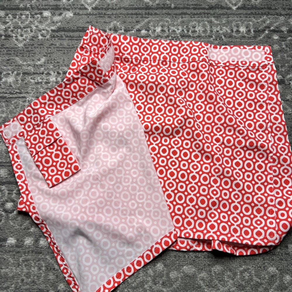RipSkirt Hawaii NWT Dot Red Mini Wrap Skirt Small Beach Vacation Tropical Adjust - Picture 5 of 8